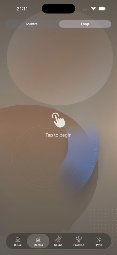 Rituel Digital Loop screen