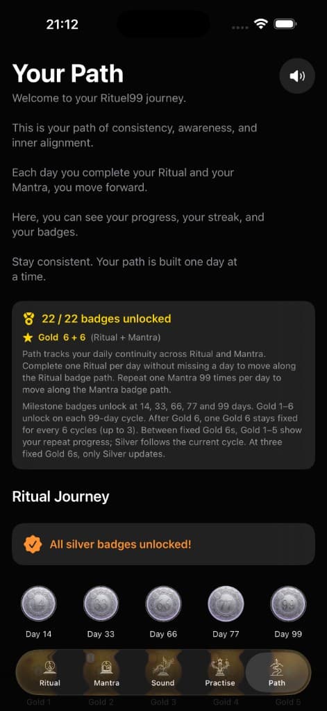 Rituel Digital Path screen